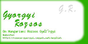 gyorgyi rozsos business card